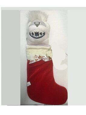 Abominable Snowman Bumble Rudolph 19" Christmas  Plush Head CVS Stocking 1999